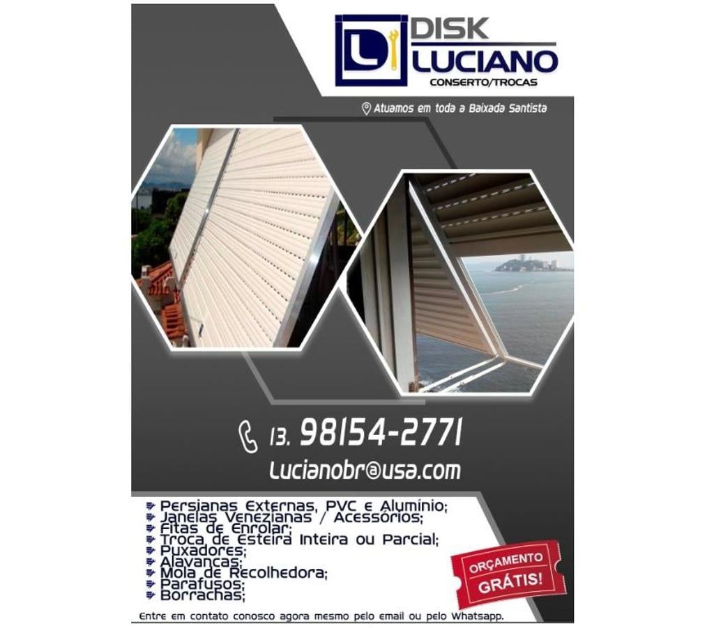 Reparo - Conserto - Reforma Santos SP - Fotos para Persiana Externa. persiana de enrolar Conserto - 