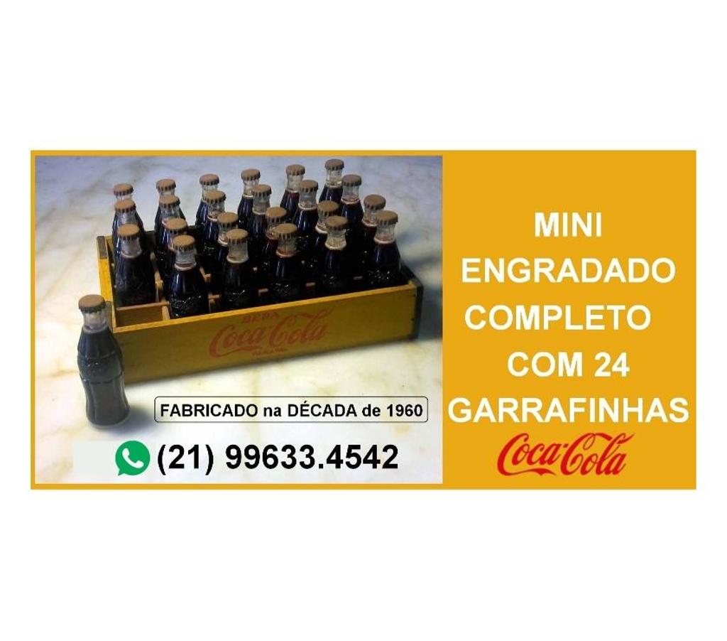 Colecionadores Niteroi RJ - Fotos para Mini engradado de Coca Cola.Completo.perfeito