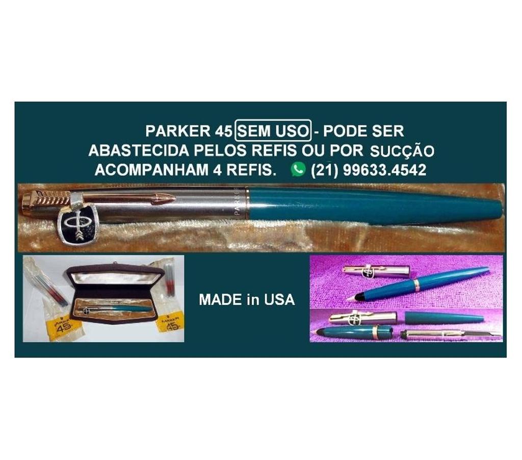 Colecionadores Niteroi RJ - images_alt_text Caneta Parker 45.Antiga.Sem uso. 