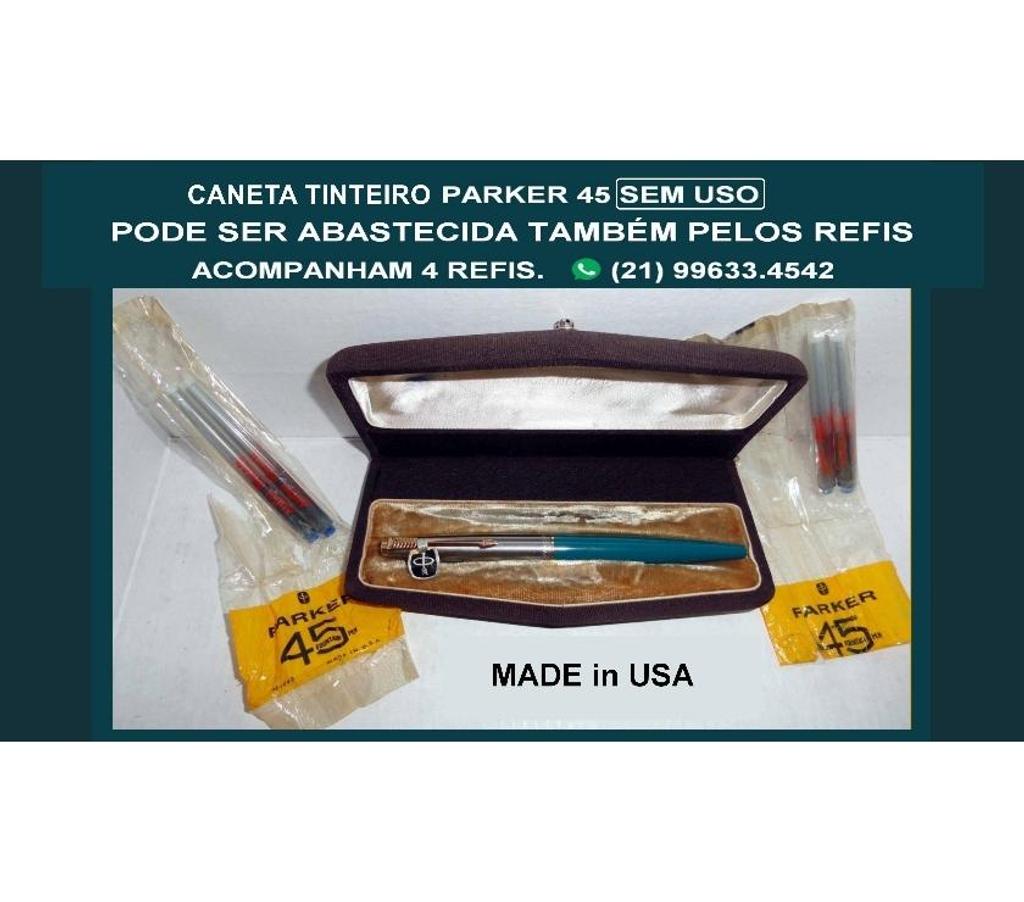 Colecionadores Niteroi RJ - images_alt_text Caneta Parker 45.Antiga.Sem uso. 