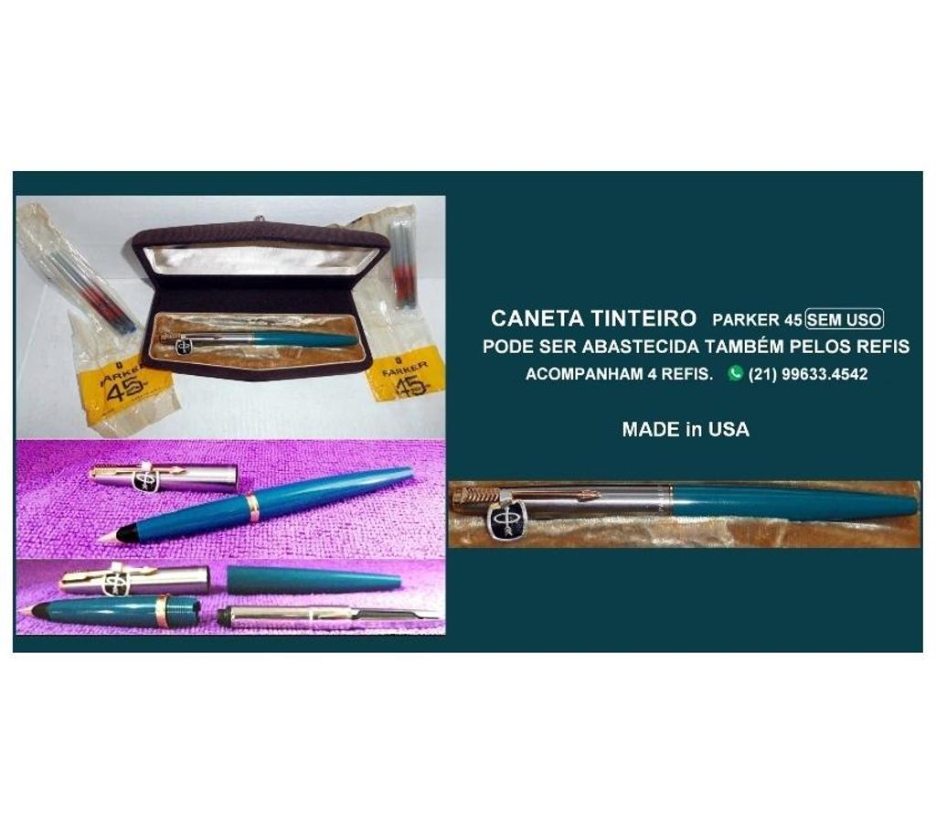 Colecionadores Niteroi RJ - images_alt_text Caneta Parker 45.Antiga.Sem uso. 