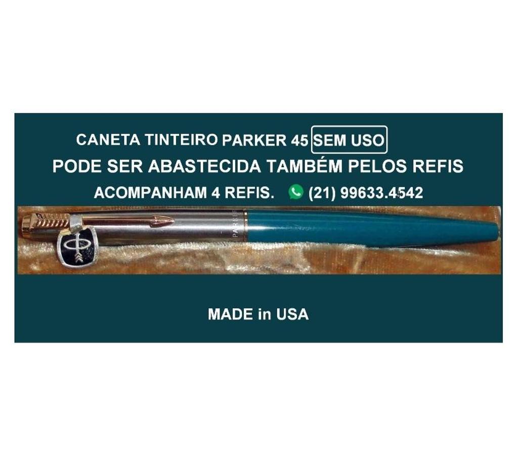 Colecionadores Niteroi RJ - images_alt_text Caneta Parker 45.Antiga.Sem uso. 