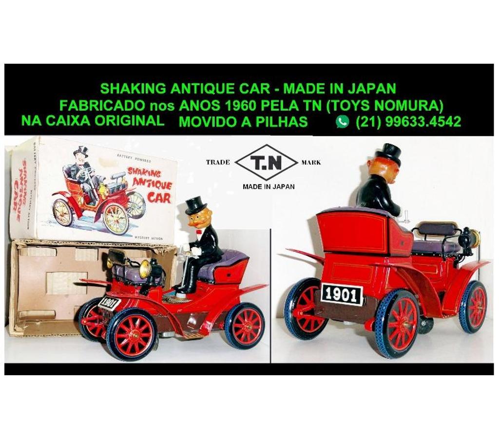 Colecionadores Niteroi RJ - Fotos para Shaking Antique Car.Fabricado pela TN -Toys Nomura.Raridade