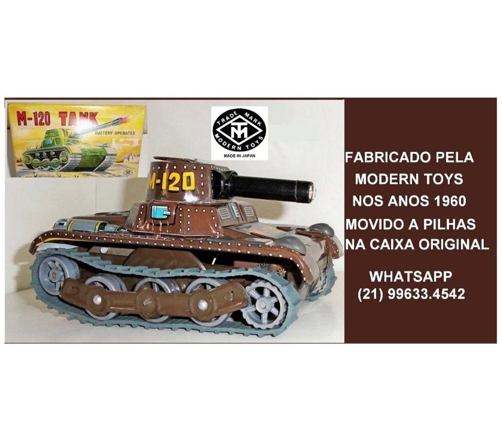 Colecionadores Niteroi RJ - Fotos para TANQUE MODELO M 120 da MARCA MODERN TOYS JAPONESA
