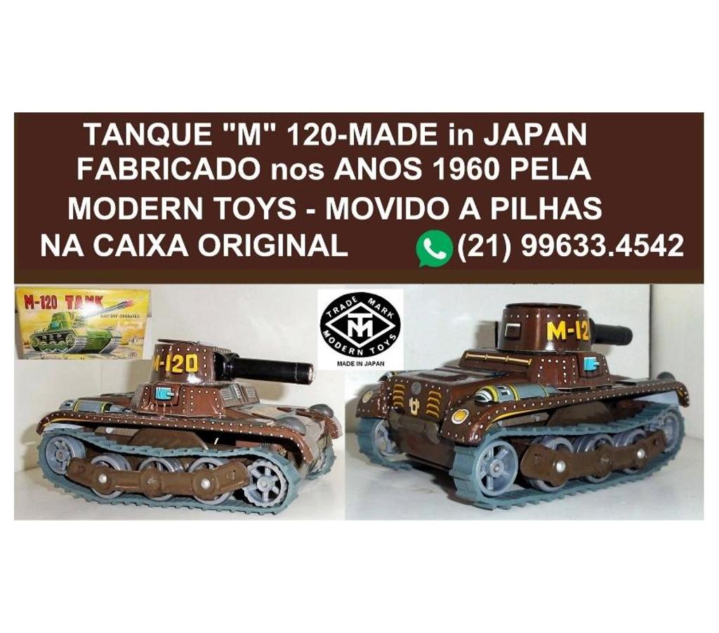 Colecionadores Niteroi RJ - Fotos para TANQUE MODELO M 120 da MARCA MODERN TOYS JAPONESA