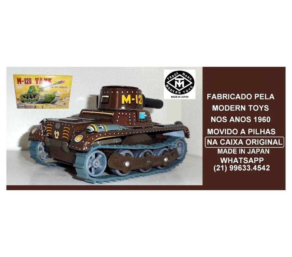 Colecionadores Niteroi RJ - Fotos para TANQUE MODELO M 120 da MARCA MODERN TOYS JAPONESA