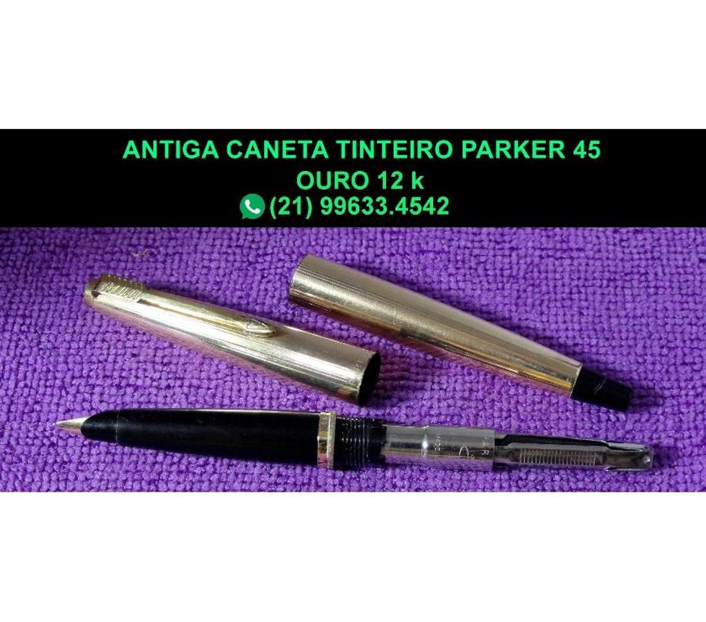 Colecionadores Niteroi RJ - Fotos para Antiga caneta tinteiro Parker 45 em ouro 12 k. 