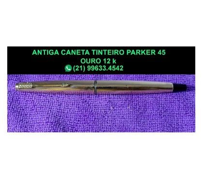 Artigos de coleção - Fotos para Antiga caneta tinteiro Parker 45 em ouro 12 k.