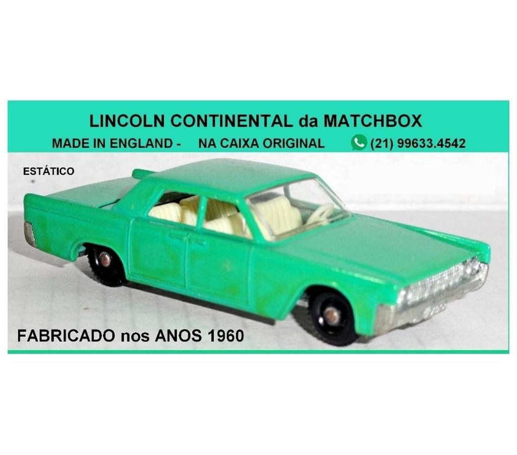 Colecionadores Niteroi RJ - Fotos para LINCOLN CONTINENTAL da MATCHBOX INGLESA 