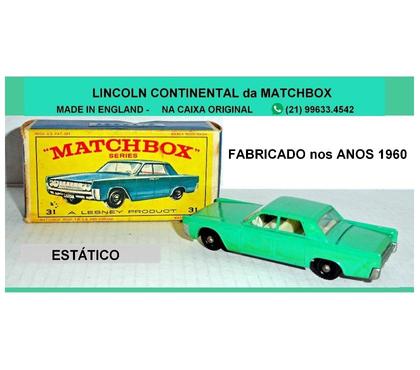 Artigos colecionadores - Fotos para LINCOLN CONTINENTAL da MATCHBOX INGLESA