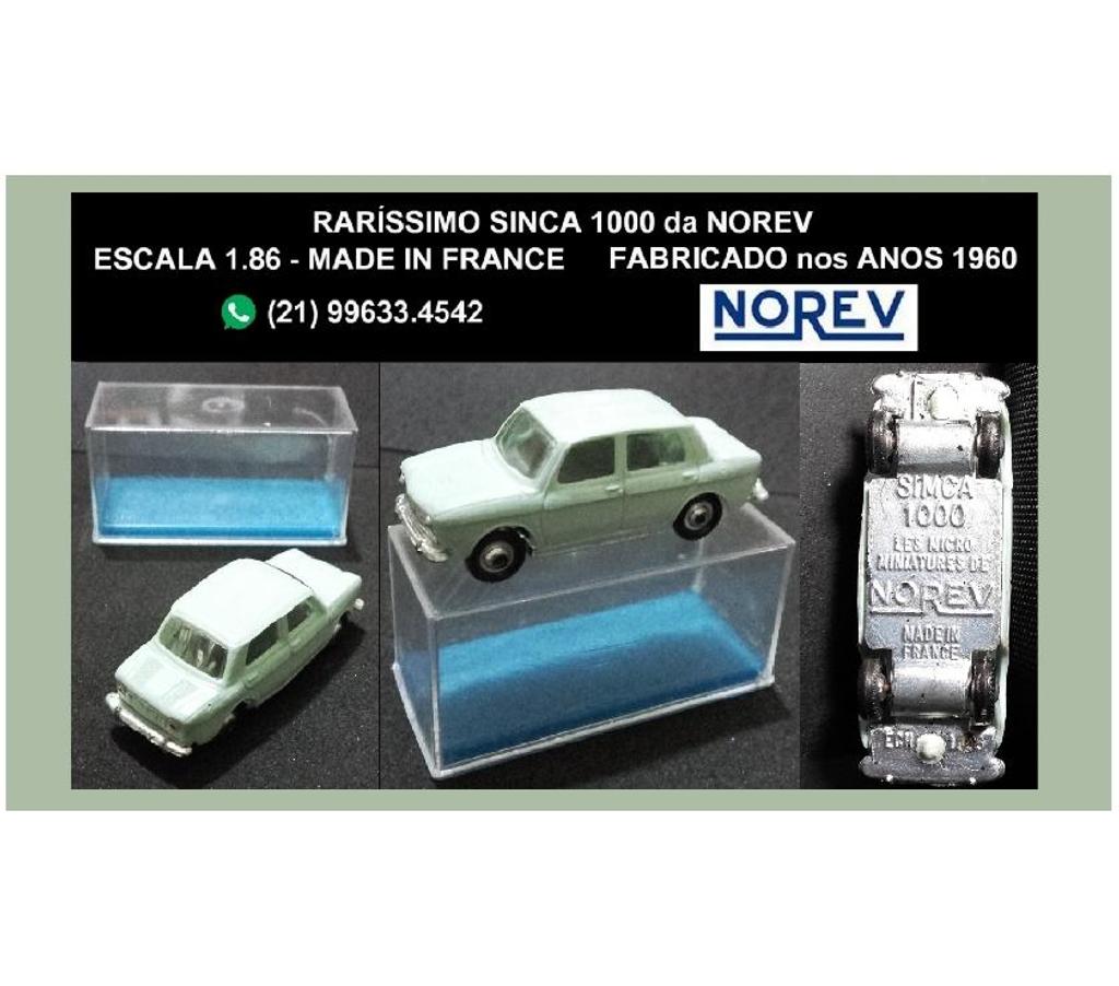 Colecionadores Niteroi RJ - Fotos para Sinca 1000 da Norev-Raríssimo-Made in France