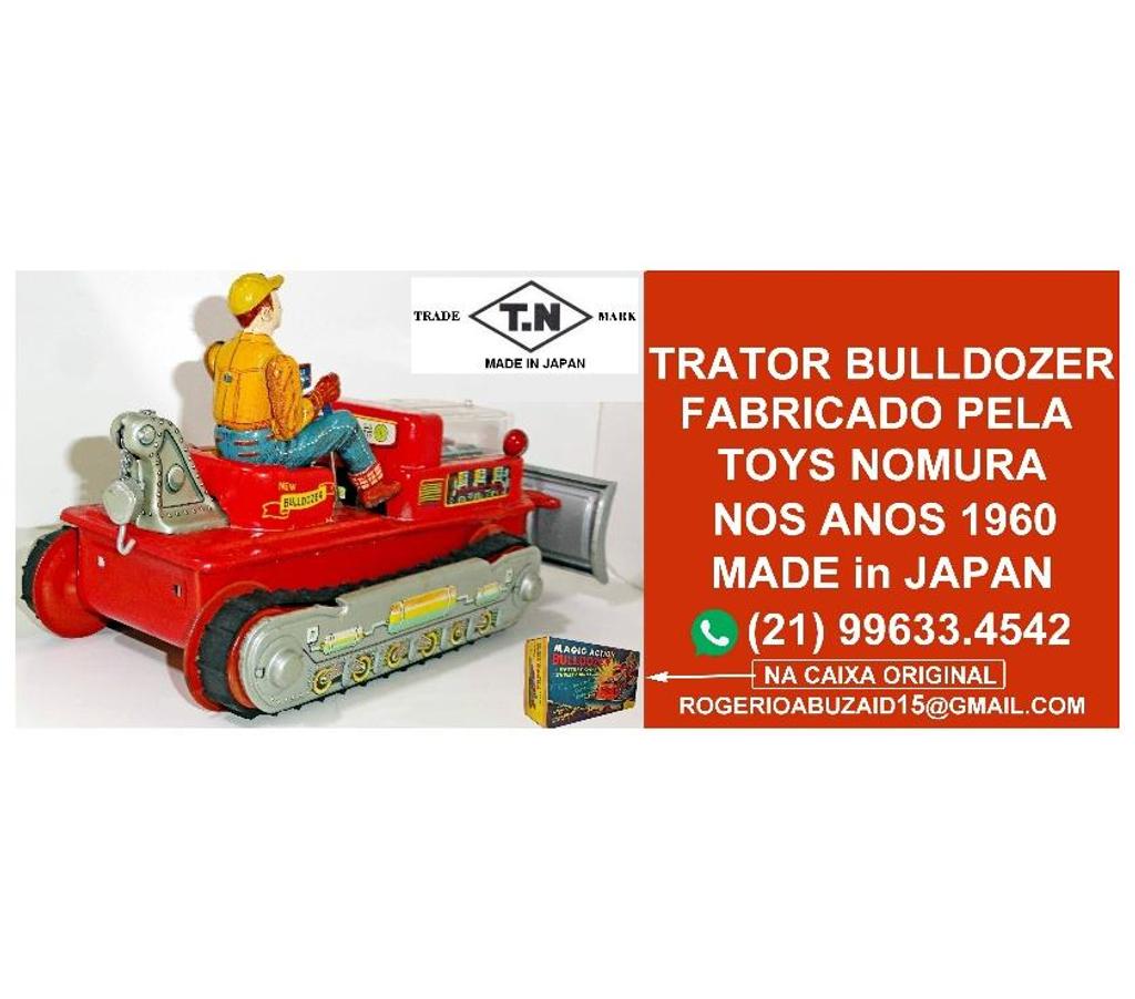 Colecionadores Niteroi RJ - Fotos para Trator da Nomura Toys japonesa.Raridade.