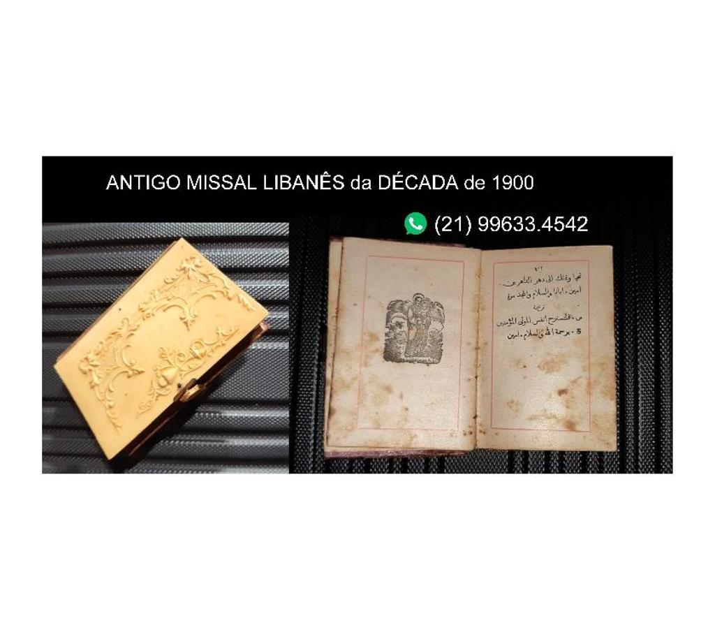 Colecionadores Niteroi RJ - Fotos para MISSAL LIBANÊS dos ANOS 1900