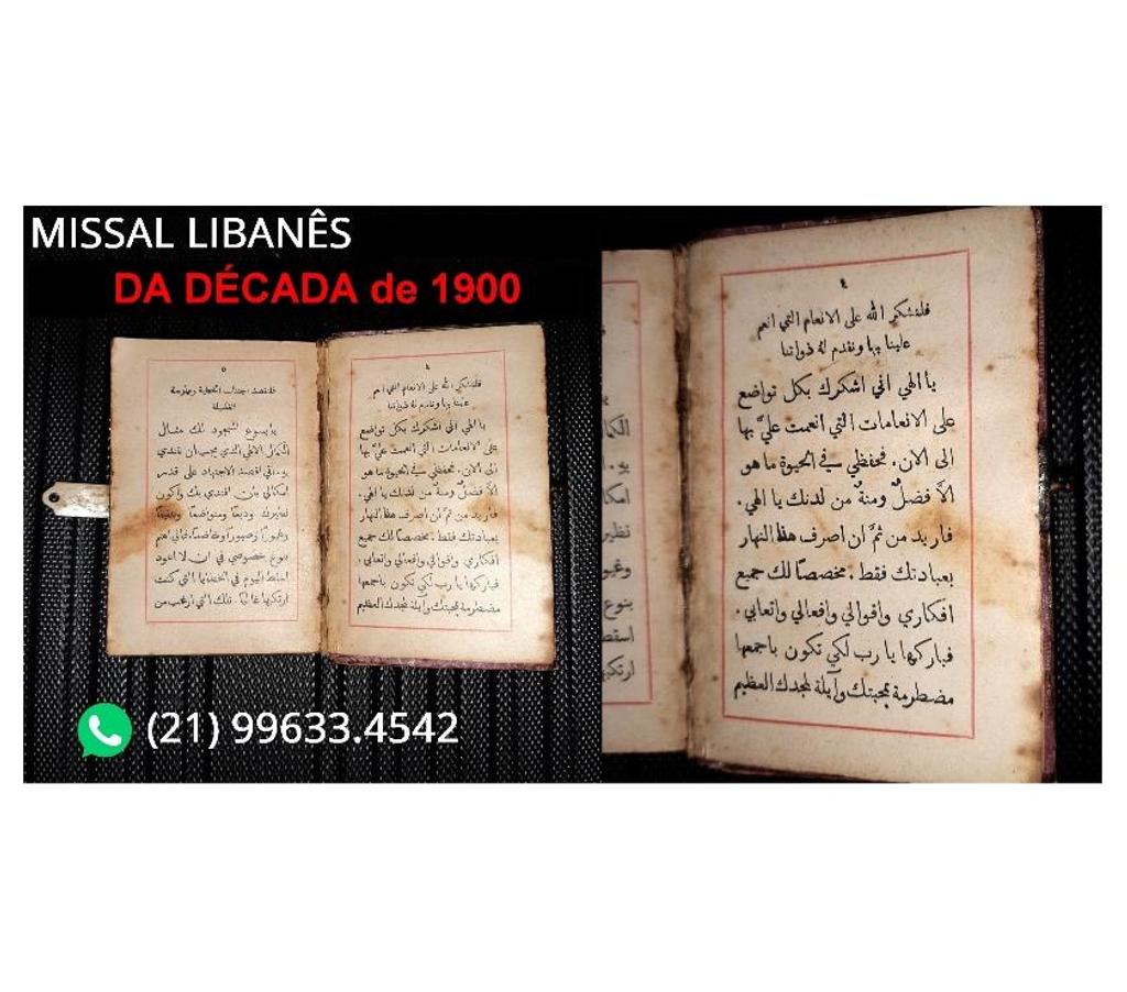 Colecionadores Niteroi RJ - Fotos para MISSAL LIBANÊS dos ANOS 1900