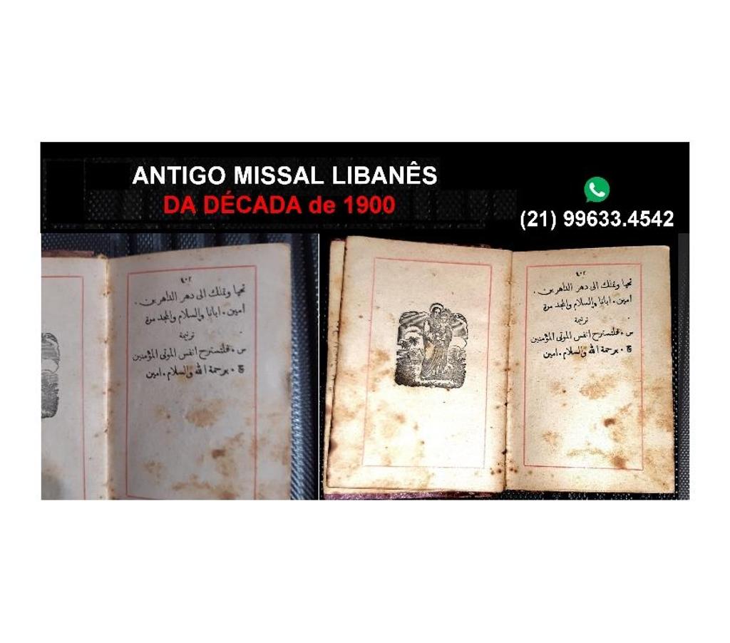 Colecionadores Niteroi RJ - Fotos para MISSAL LIBANÊS dos ANOS 1900