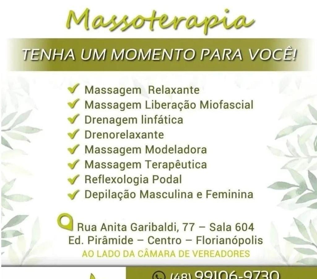 Bem-Estar - Saúde - Beleza Florianopolis SC Centro Florianopolis - Fotos para MASSAGEM - MASSOTERAPIA - TERAPIAS - MASSAGEM 