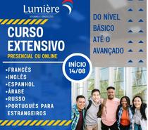 Curso De Idiomas Extensivo Online ou Presencial