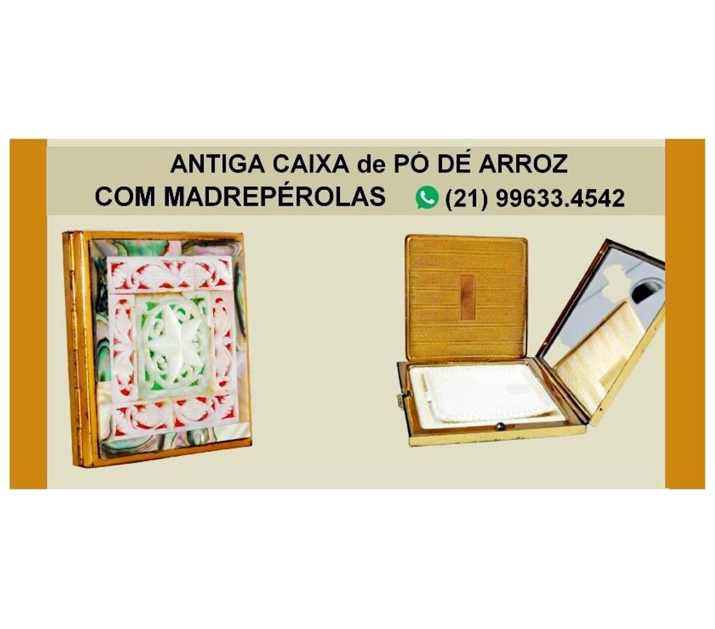 Colecionadores Niteroi RJ - Fotos para ANTIGA CAIXA PARA PÓ DE ARROZ EM MADREPÉROLA.