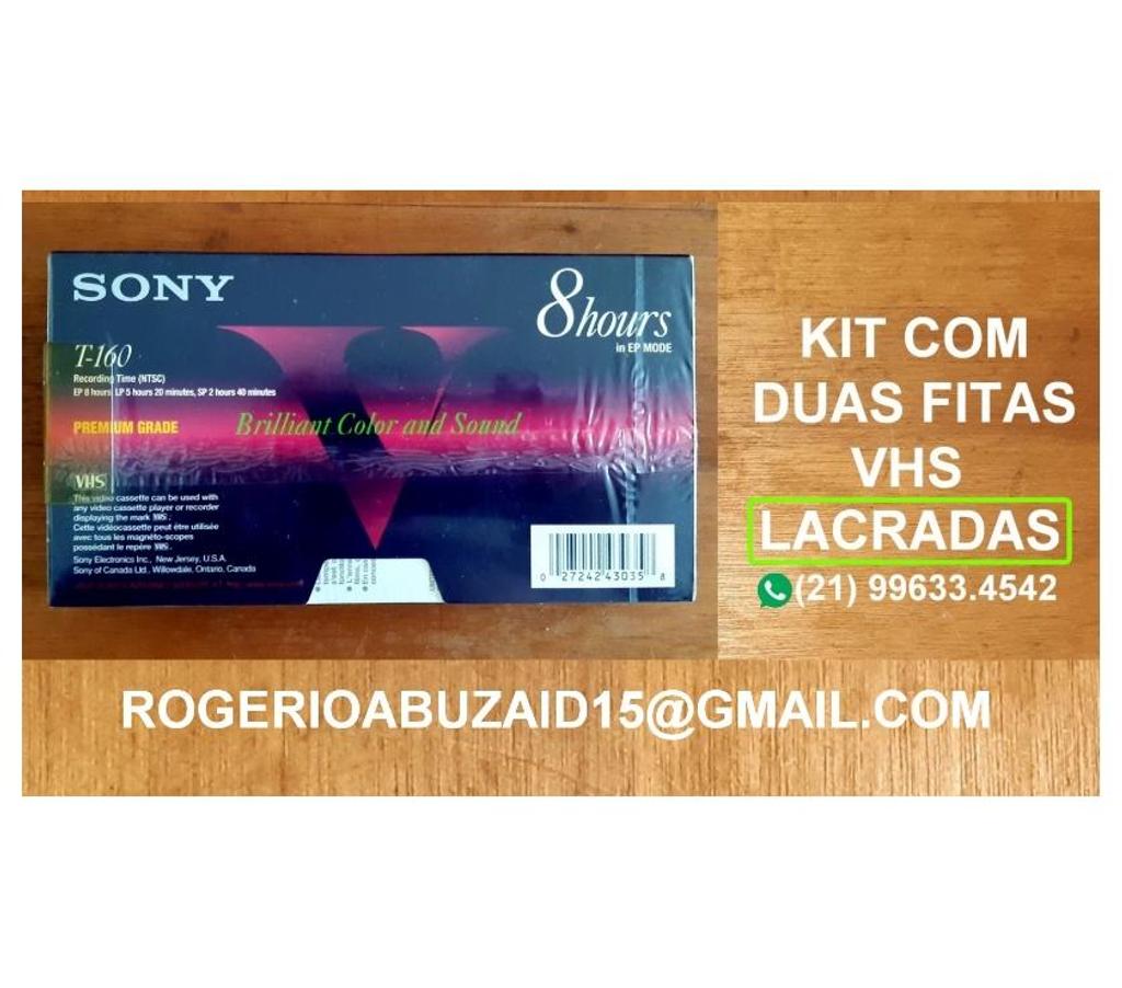 Diversos Niteroi RJ - Fotos para FITAS VHS SONY LACRADAS - KIT 2 PÇs - MADE IN USA 