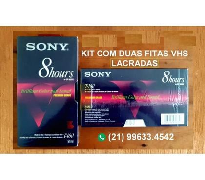 Diversos - Fotos para FITAS VHS SONY LACRADAS - KIT 2 PÇs - MADE IN USA