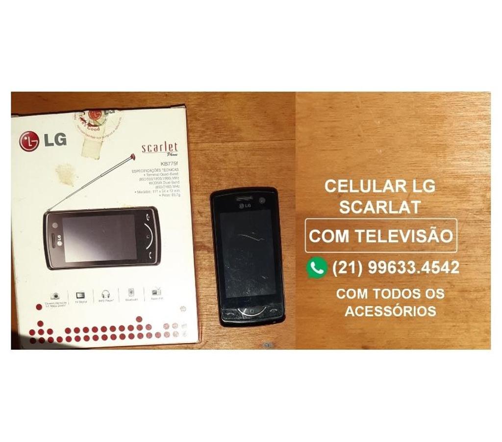 Colecionadores Niteroi RJ - Fotos para ANTIGO CELULAR LG SCARLAT - COM TELEVISÃO