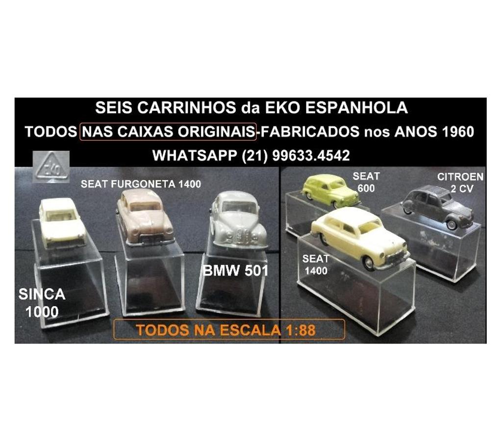 Colecionadores Niteroi RJ - Fotos para Seis carrinhos da Eko.Raríssimos.Made in Spain