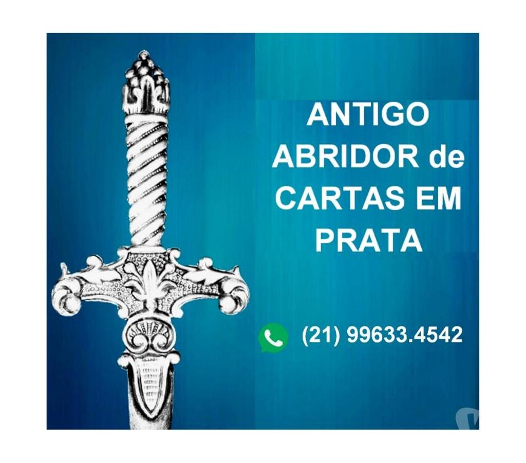 Colecionadores Niteroi RJ - Fotos para ANTIGO ABRIDOR de CARTA EM PRATA