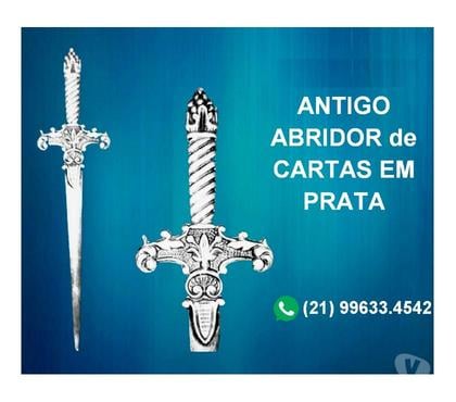 Colecionadores - Fotos para ANTIGO ABRIDOR de CARTA EM PRATA