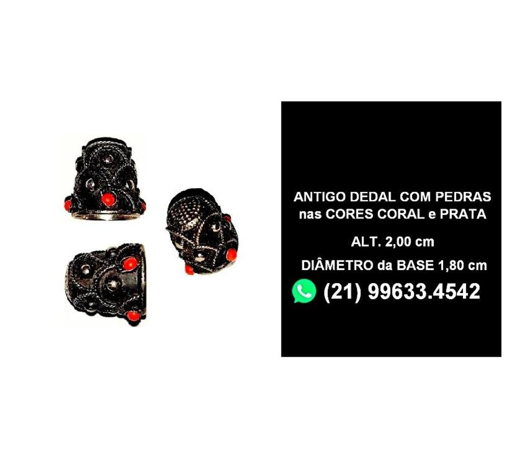 Colecionadores Niteroi RJ - Fotos para DEDAL ANTIGO- COM PEDRAS-PERFEITO