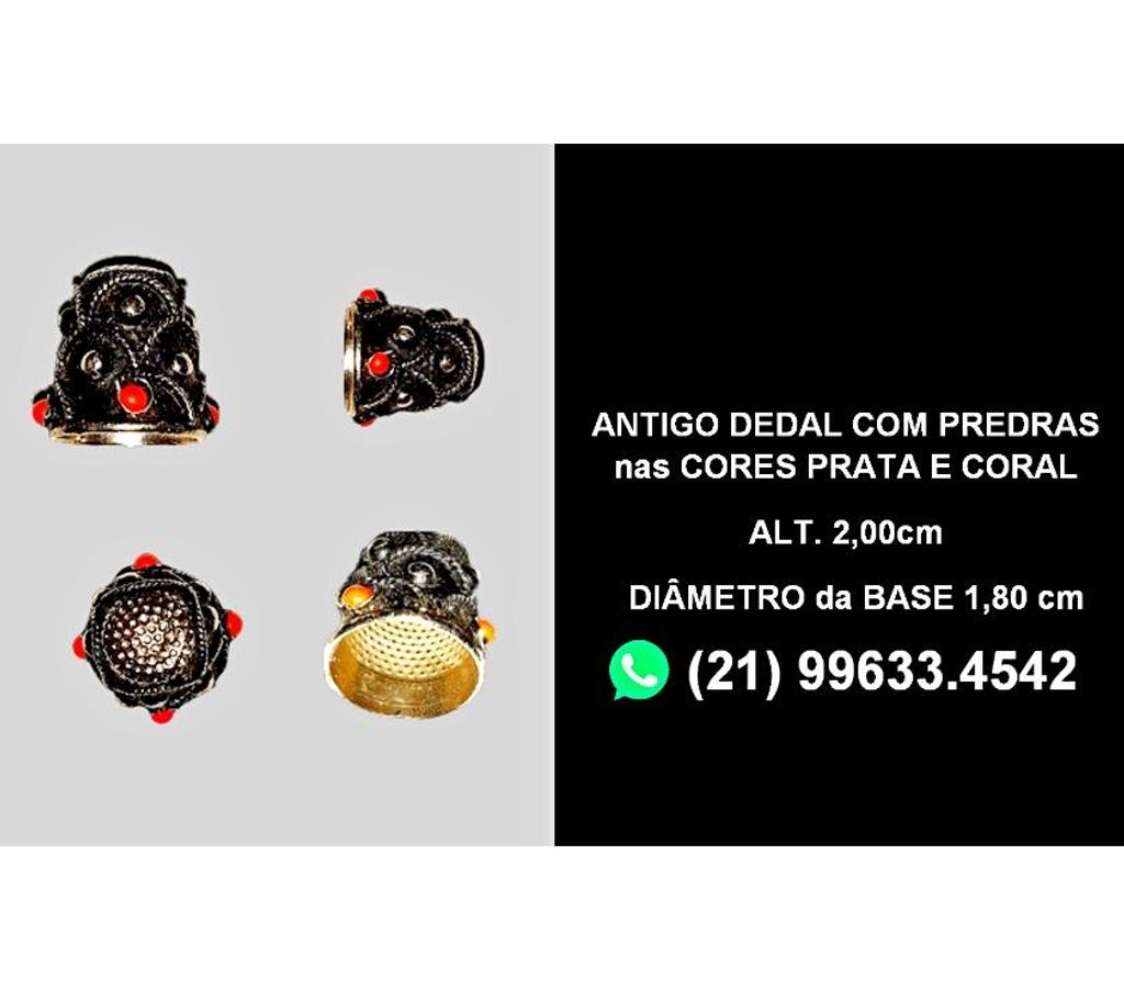 Colecionadores Niteroi RJ - Fotos para DEDAL ANTIGO- COM PEDRAS-PERFEITO