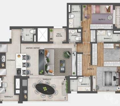 Lançamentos Imóveis Outros Bairros Sao Paulo SP Sao Paulo SP - Fotos para Expression Ibirapuera Plantas - Construtora, planta, preço