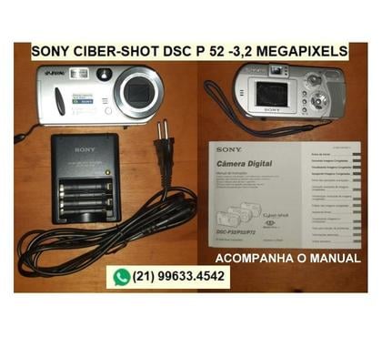 TV Usada - Fotos para CÂMERA FOTOGRÁFICA SONY CIBER-SHOT DSC P 52 -3,2 MEGAPIXELS