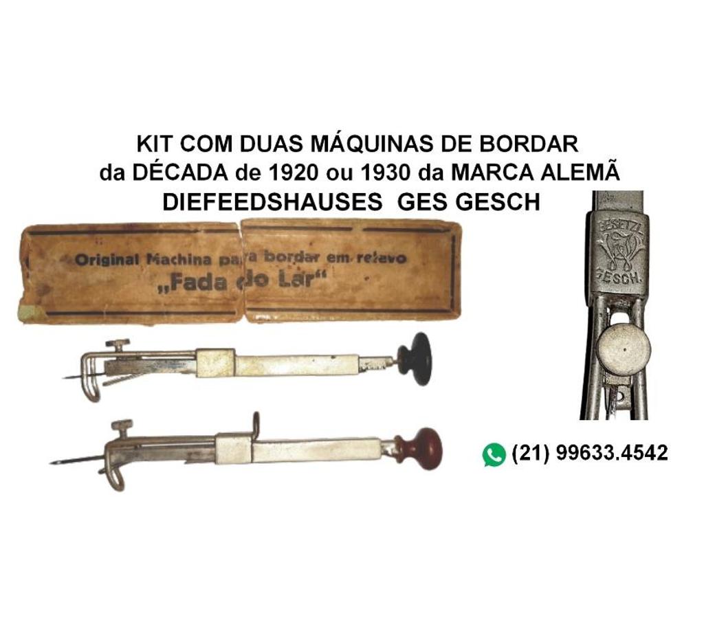 Colecionadores Niteroi RJ - Fotos para MAQUINAS MANUAIS de BORDAR da MARCA DieFeedesHauses Ges Ges