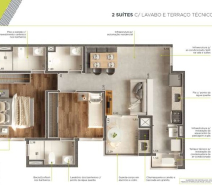 Empreendimentos imóveis Grande Sao Paulo SP Santo André - Fotos para Apto 2 dorms.com suíte - Vl. Assunção Santo André