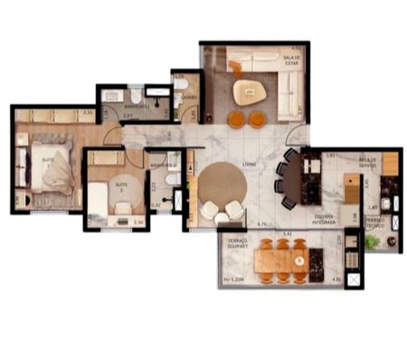 Empreendimentos imóveis Grande Sao Paulo SP Santo André - Fotos para Residencial WINE Vila Valparaiso Santo André 94 m² 3 dorms