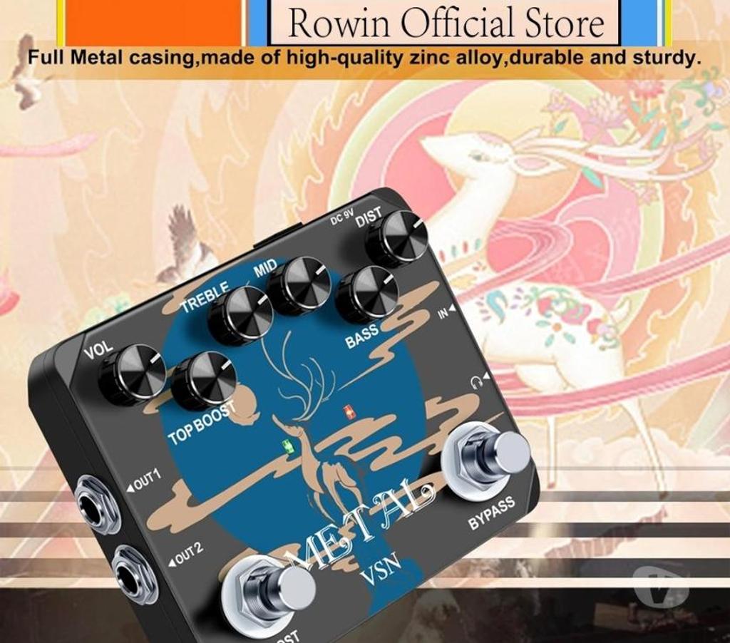 Instrumentos musicais Sao Paulo SP Cachoeirinha, São Paulo - Fotos para Pedal Metal Top Boost Guitarra Baixo Overdrive Saída Fone