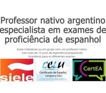 Aulas de espanhol online ao vivo SIELE-DELE-certEA-ELE, etc