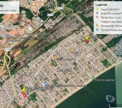 Lotes a venda - Fotos para AREA OU TERRENO COM 5.000,00M² LAGOMARMACAE RJ