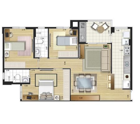 Apartamentos a venda Grande Sao Paulo SP São Caetano do Sul - Fotos para Apto. Centro São Caetano 85 m², 3 dorm, suíte 2 vagas