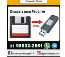 Transferência de Disquete, DVD, CD, Memory Card pra Pendrive