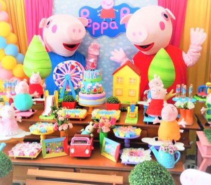 Serviços para eventos Mooca Sao Paulo SP - Fotos para Peppa Pig e George cover personagens vivos festa infantil
