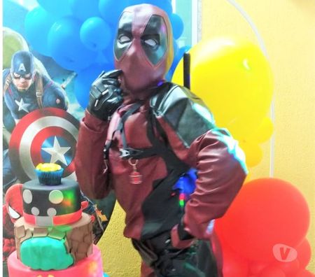 Serviços para eventos Sao Paulo SP Mooca - Fotos para Deadpool cover personagens vivos festa infantil