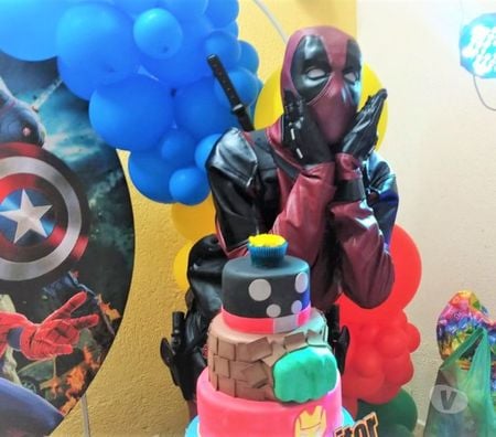 Serviços para eventos Sao Paulo SP Mooca - Fotos para Deadpool cover personagens vivos festa infantil
