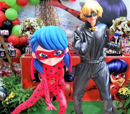 Serviços para eventos Sao Paulo SP Itaquera - Fotos para Cat Noir e Lady Bug personagens vivos para festa