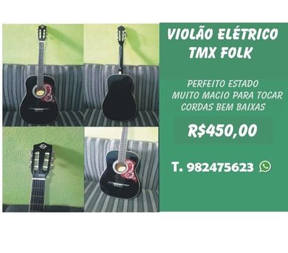 Instrumentos musicais Cascadura Rio de Janeiro RJ - Fotos para Violão TMX ELÉTRICO, ótimo estado