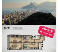 Alma Ipanema Residencial Stúdios 58m² 2 quadras da praia.