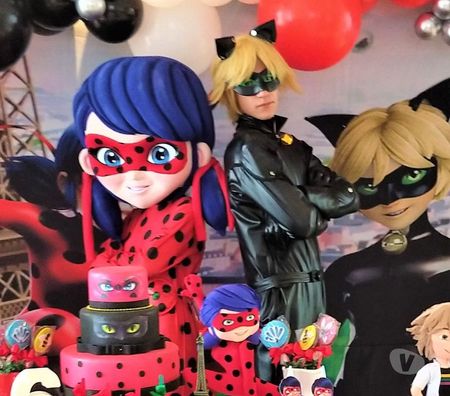 Serviços para eventos Sao Paulo SP Mooca - Fotos para Ladybug e Catnoir personagens vivos cover
