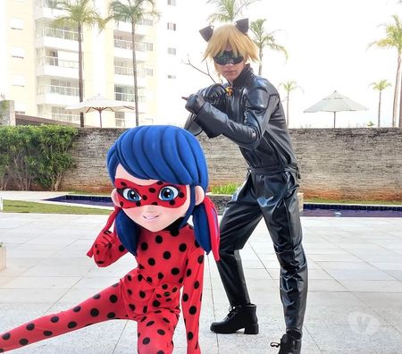 Serviços para eventos Sao Paulo SP Mooca - Fotos para Ladybug e Catnoir personagens vivos cover