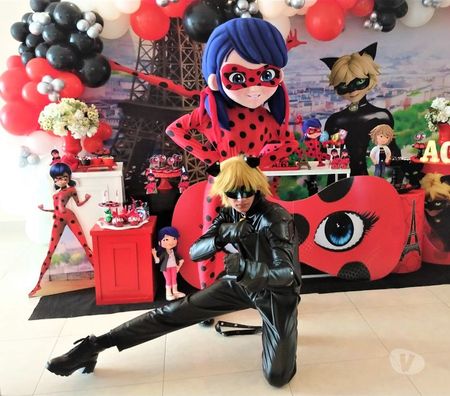 Serviços para eventos Sao Paulo SP Mooca - Fotos para Ladybug e Catnoir personagens vivos cover