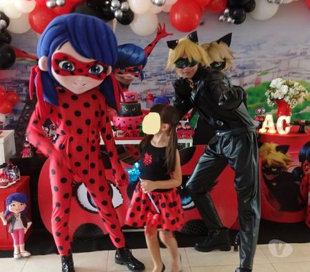 Serviços para eventos Sao Paulo SP Mooca - Fotos para Ladybug e Catnoir personagens vivos cover